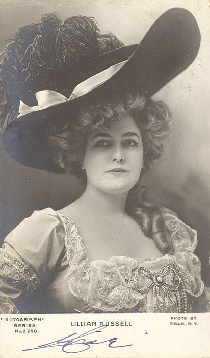 Lillian Russel 1903, american actor known for beauty and style